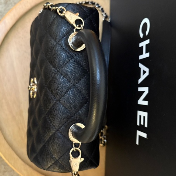 Chanel Small Caviar Coco Top Handle Bag - Picture 3 of 10